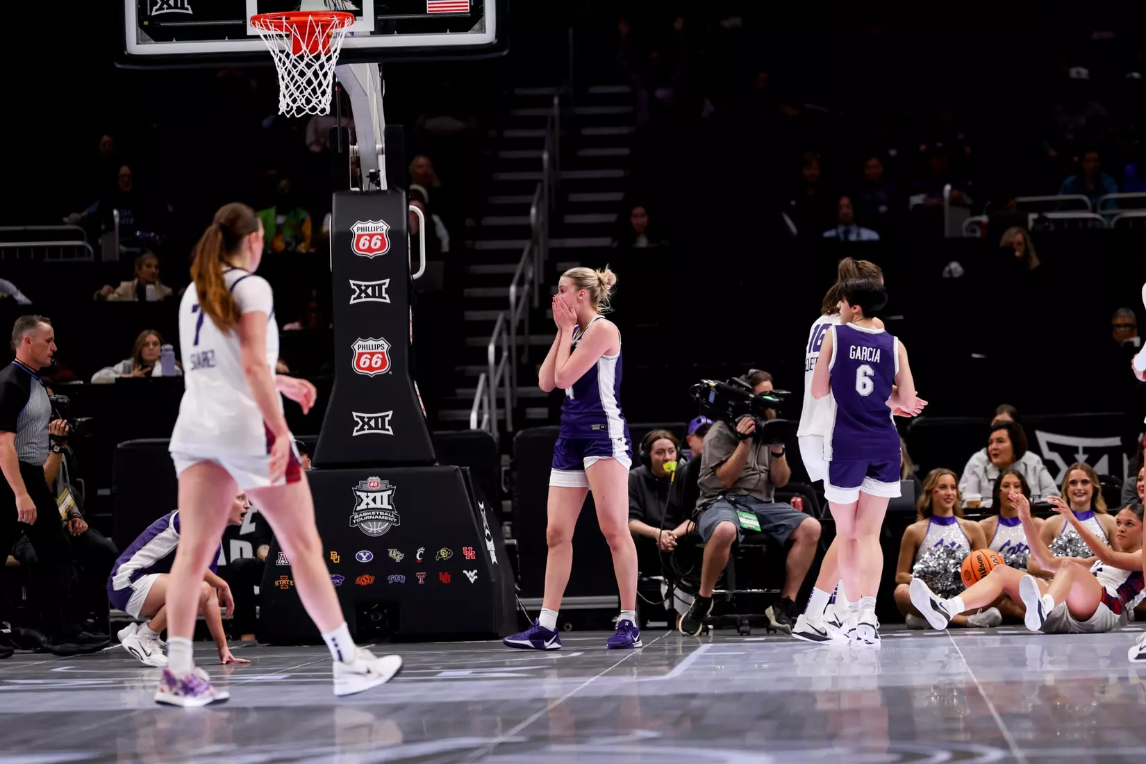 K-State Women's Basketball vs TCU - 2026 Big 12 Women's Basketball Tournament Semifinal - T-Mobile Center - Kansas City, Missouri - Final Score: KSU 62, TCU 74