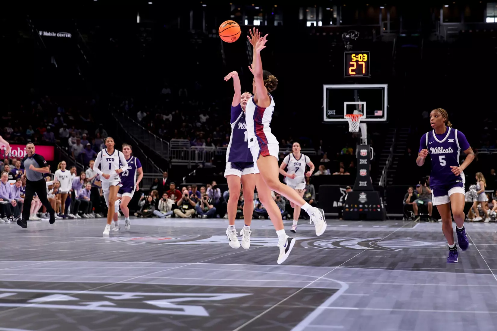 K-State Women's Basketball vs TCU - 2026 Big 12 Women's Basketball Tournament Semifinal - T-Mobile Center - Kansas City, Missouri - Final Score: KSU 62, TCU 74