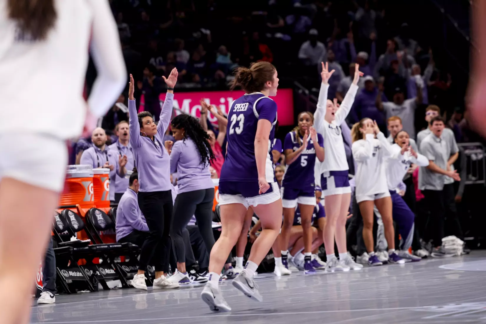 K-State Women's Basketball vs TCU - 2026 Big 12 Women's Basketball Tournament Semifinal - T-Mobile Center - Kansas City, Missouri - Final Score: KSU 62, TCU 74
