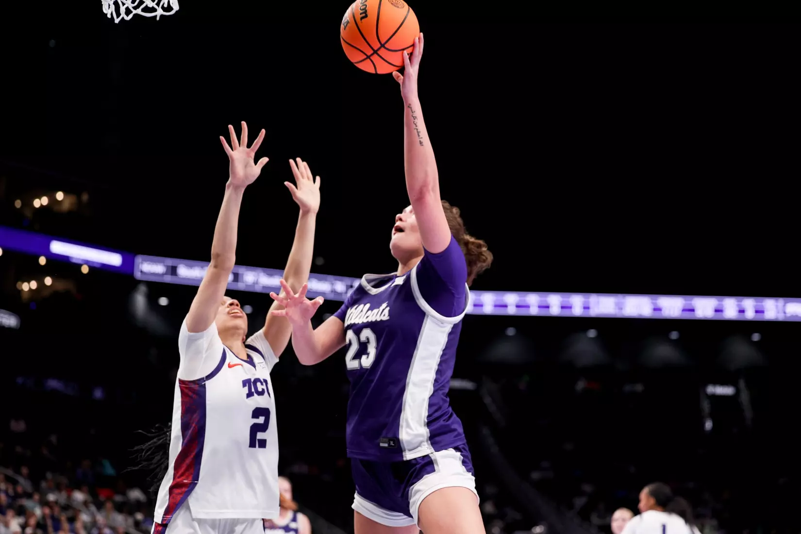 K-State Women's Basketball vs TCU - 2026 Big 12 Women's Basketball Tournament Semifinal - T-Mobile Center - Kansas City, Missouri - Final Score: KSU 62, TCU 74