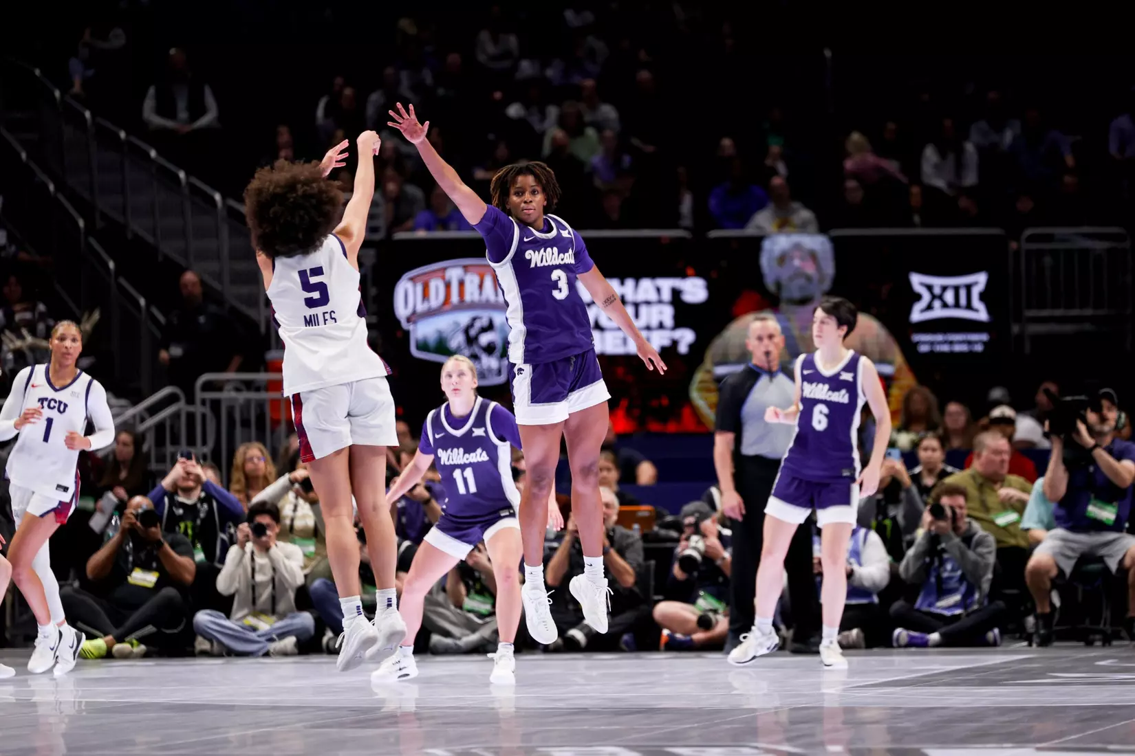 K-State Women's Basketball vs TCU - 2026 Big 12 Women's Basketball Tournament Semifinal - T-Mobile Center - Kansas City, Missouri - Final Score: KSU 62, TCU 74