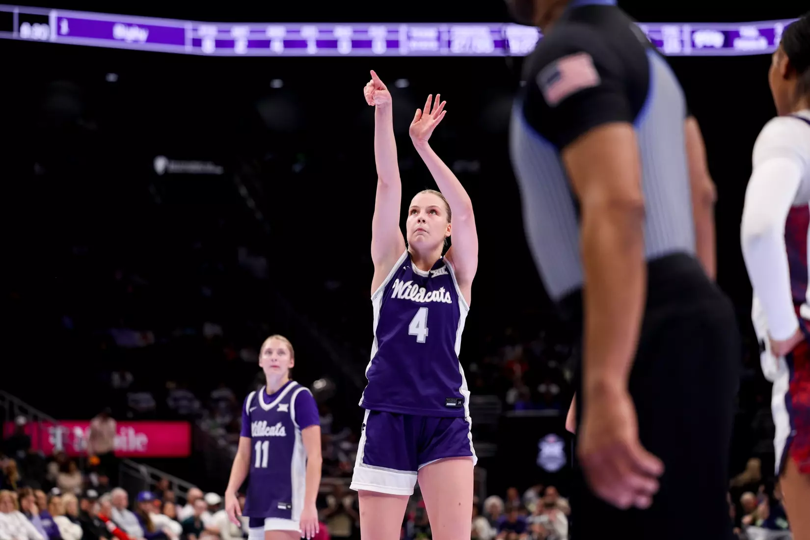 K-State Women's Basketball vs TCU - 2026 Big 12 Women's Basketball Tournament Semifinal - T-Mobile Center - Kansas City, Missouri - Final Score: KSU 62, TCU 74