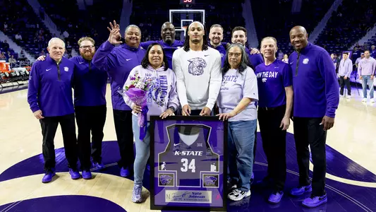 K-State Men's Basketball vs. Texas Christian University, February 28, 2026. Final: KSU 68, TCU 77.
(Photo: Will Huster/K-State Sports)