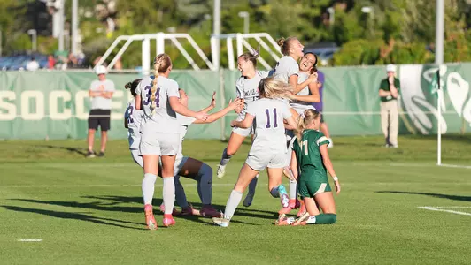 K-State celebrates Gabby DeMers' second half goal at Colorado State