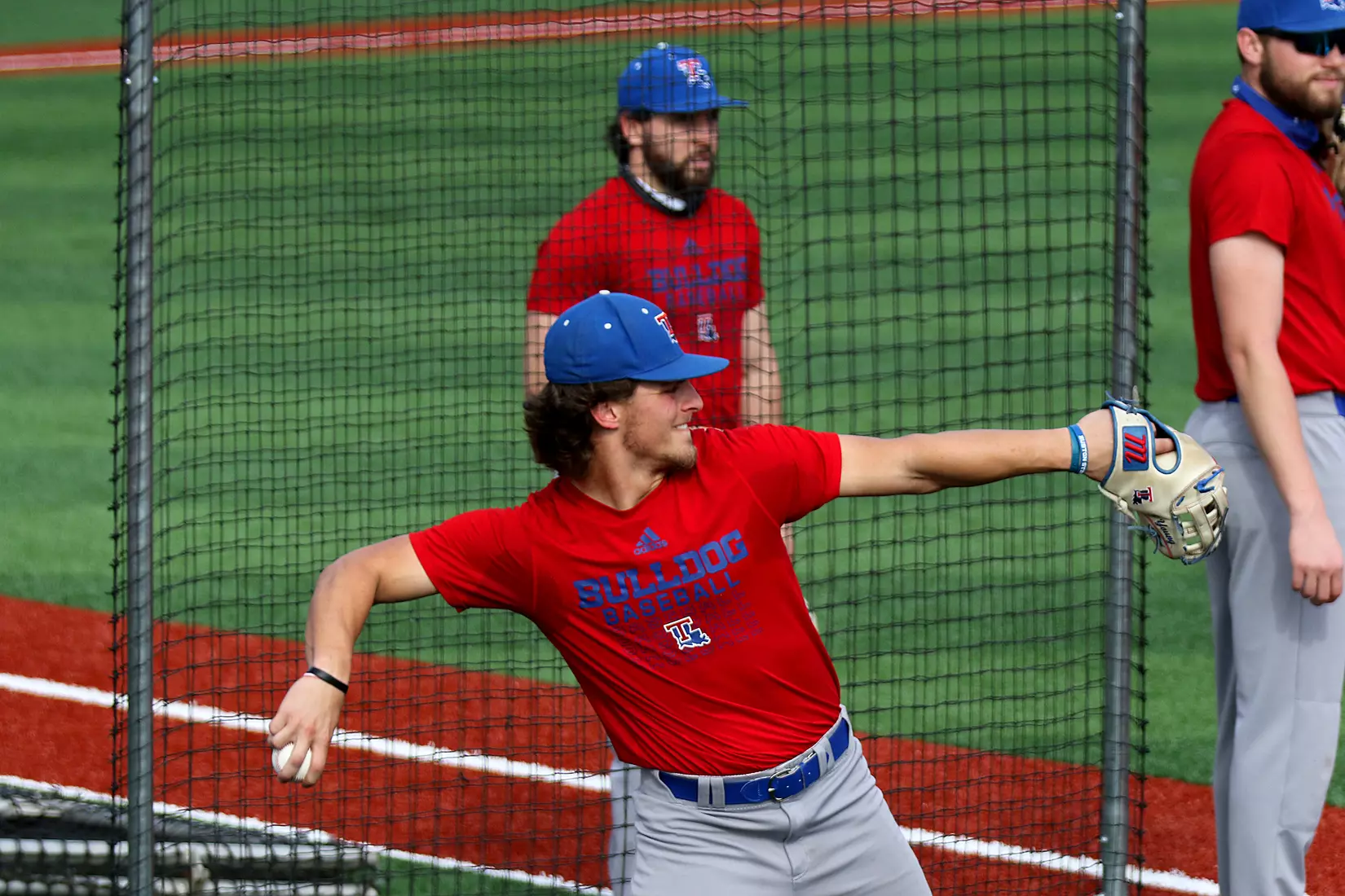 Tech baseball and softball teams practice for first time on their new fields of their new stadia on the Tech campus. The old faclities were destroyed by a 2019 tornado. Photo by TOM MORRIS/Tech Media Relations