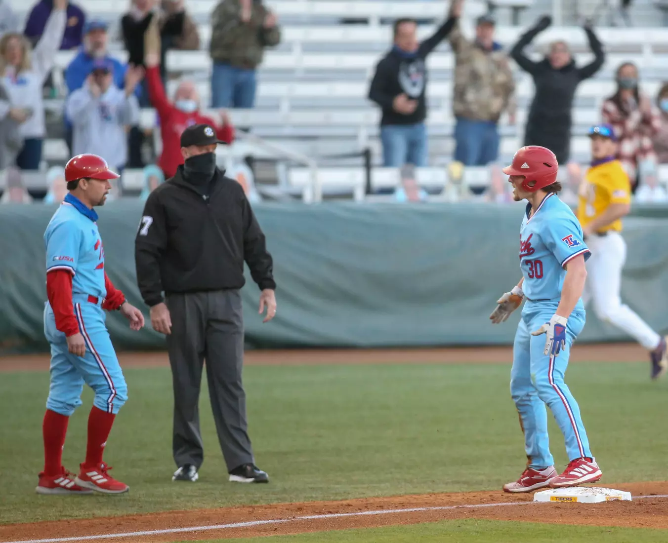 The Bulldogs fell 16-7 to No. 11 LSU on Monday, Feb. 22, at Alex Box Stadium.