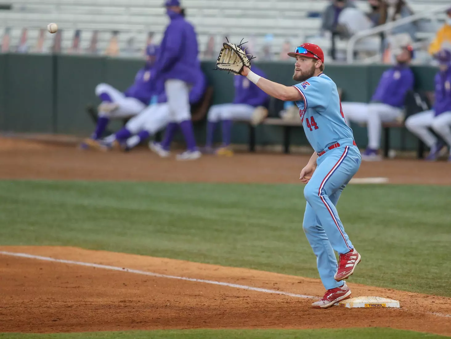The Bulldogs fell 16-7 to No. 11 LSU on Monday, Feb. 22, at Alex Box Stadium.