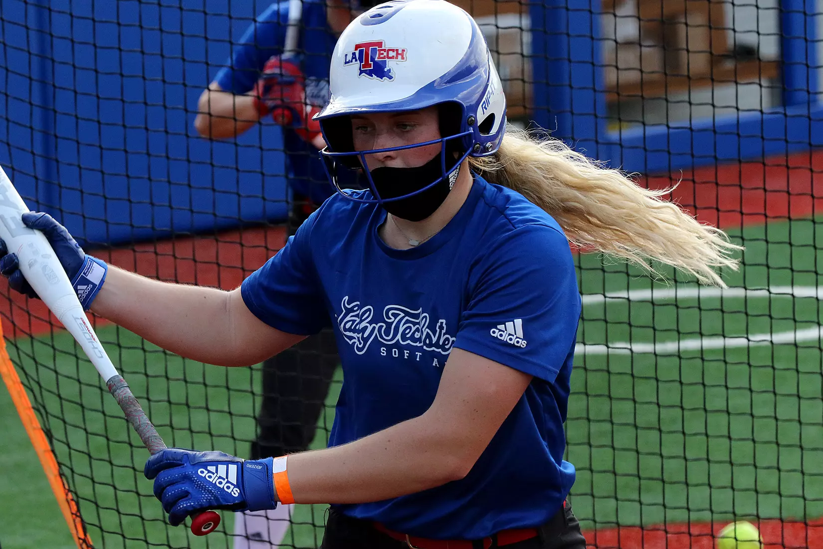 Tech baseball and softball teams practice for first time on their new fields of their new stadia on the Tech campus. The old faclities were destroyed by a 2019 tornado. Photo by TOM MORRIS/Tech Media Relations