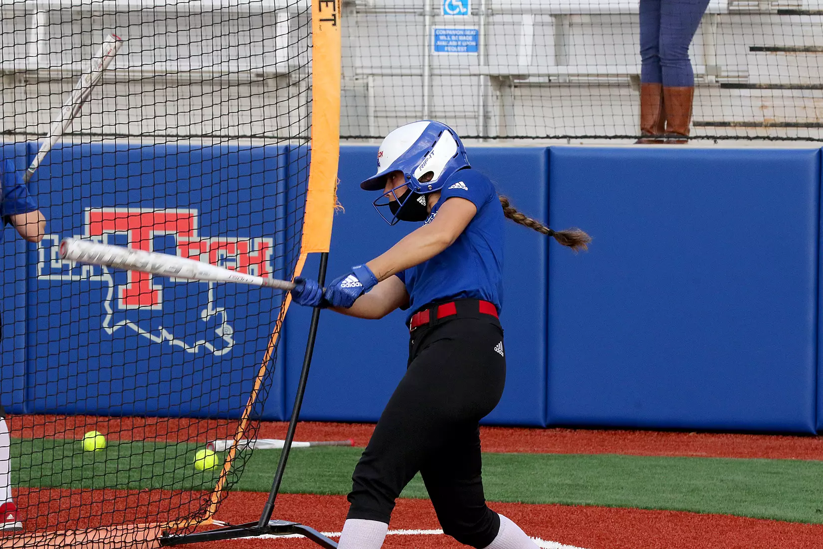 Tech baseball and softball teams practice for first time on their new fields of their new stadia on the Tech campus. The old faclities were destroyed by a 2019 tornado. Photo by TOM MORRIS/Tech Media Relations