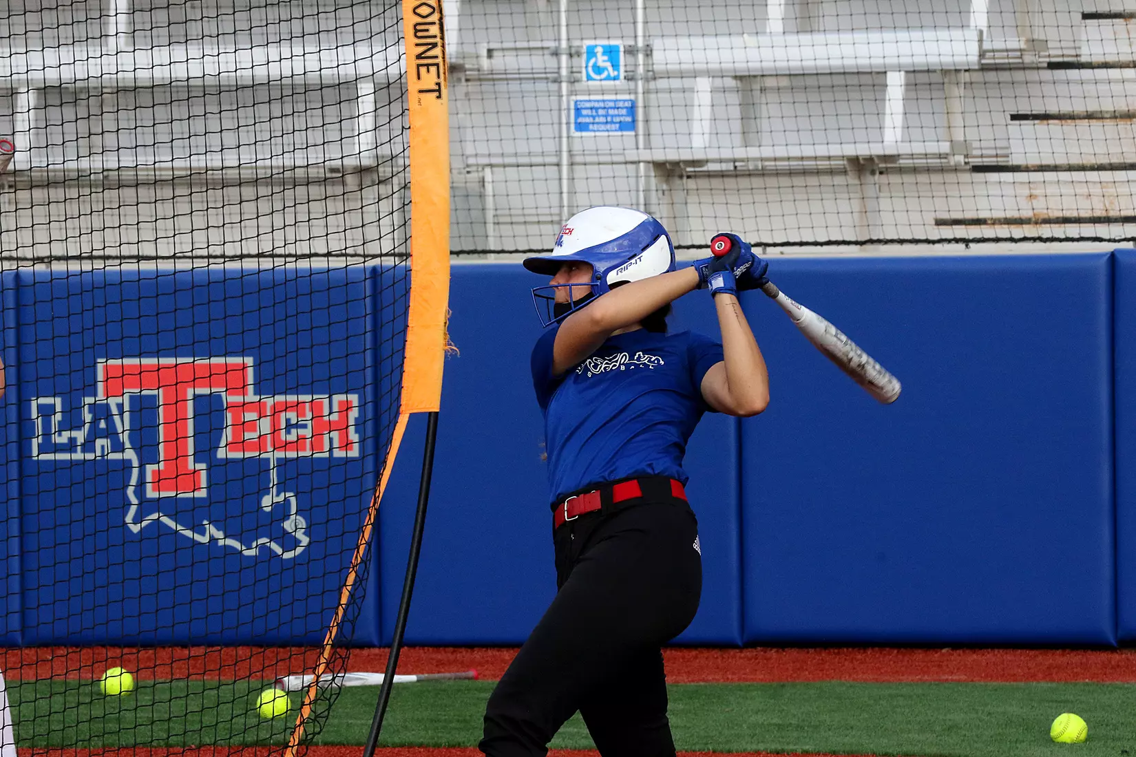 Tech baseball and softball teams practice for first time on their new fields of their new stadia on the Tech campus. The old faclities were destroyed by a 2019 tornado. Photo by TOM MORRIS/Tech Media Relations
