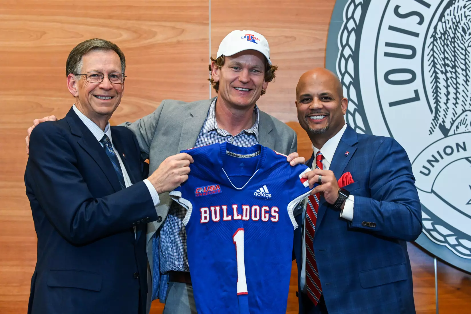 Louisiana Tech University has hired Texas Tech offensive coordinator Sonny Cumbie as our head football coach. Photograph by Emerald McIntyre/Louisiana Tech University.