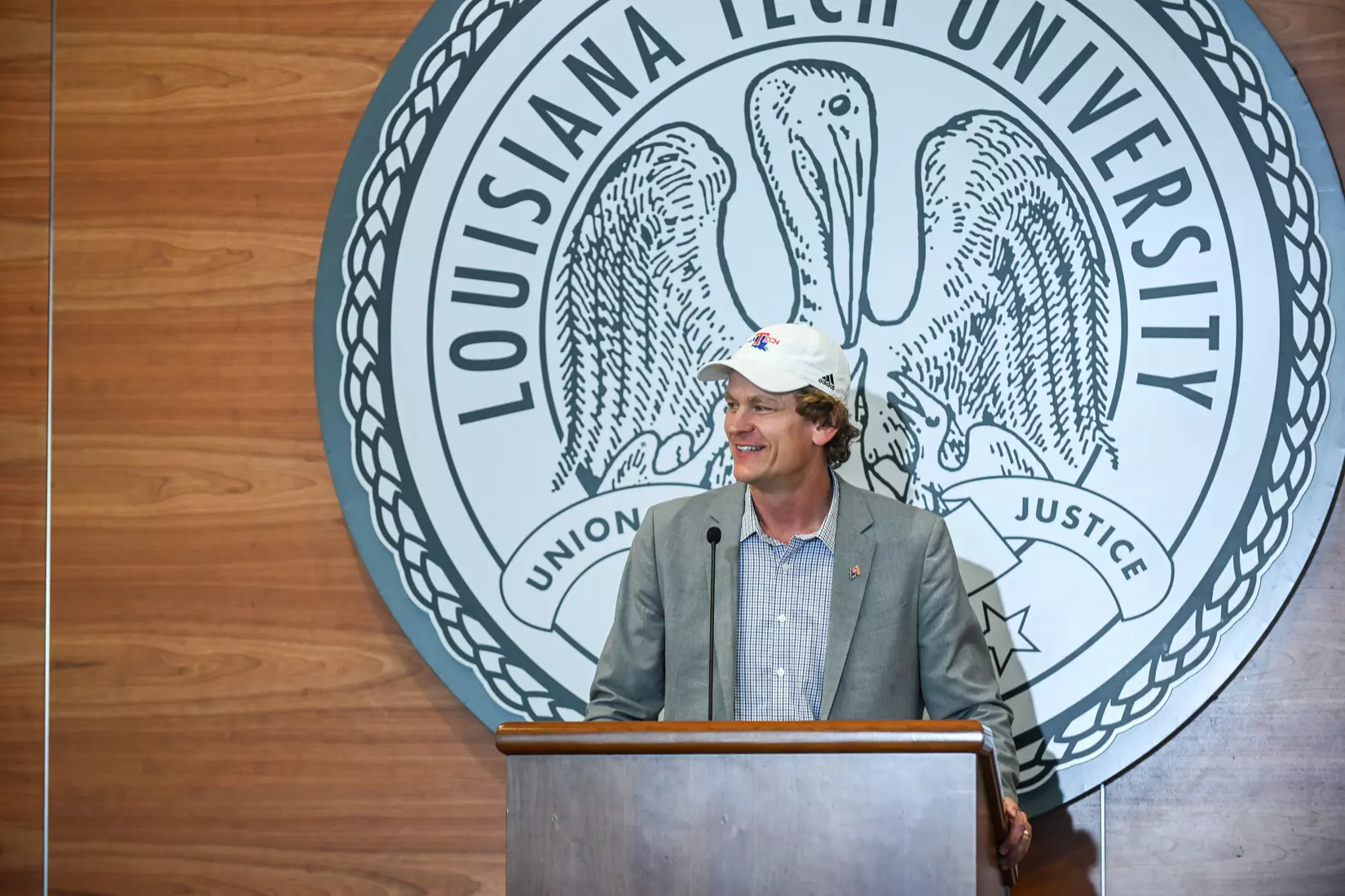 Louisiana Tech University has hired Texas Tech offensive coordinator Sonny Cumbie as our head football coach. Photograph by Emerald McIntyre/Louisiana Tech University.