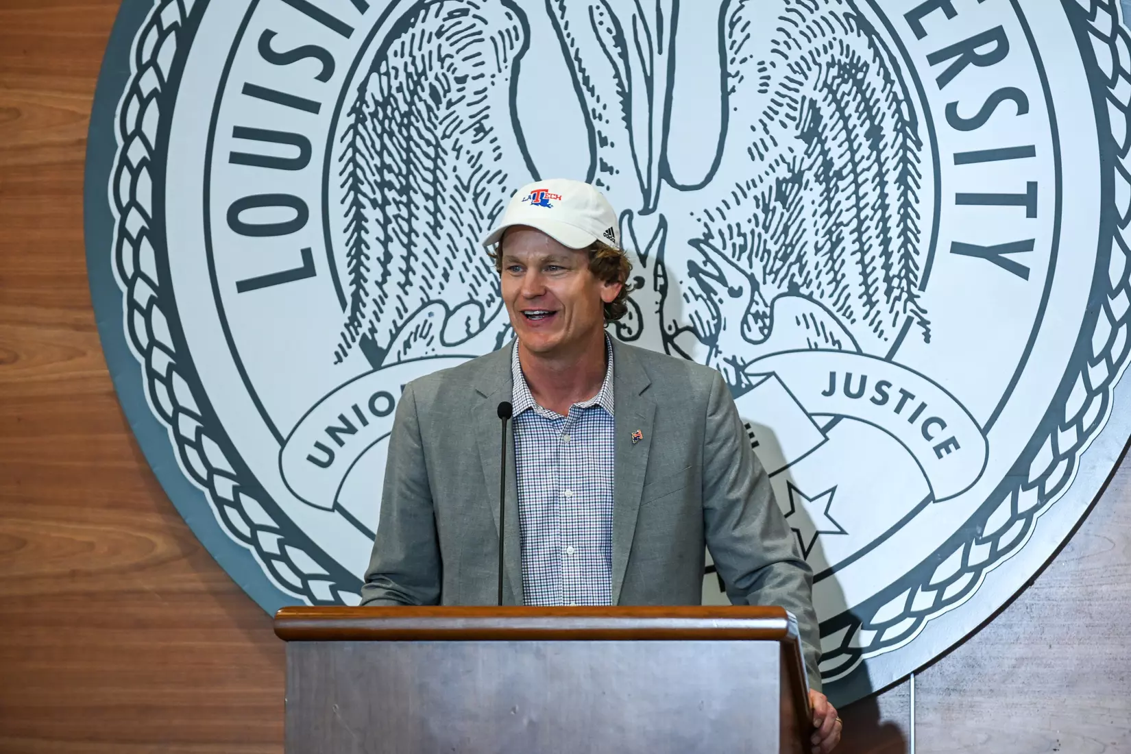Louisiana Tech University has hired Texas Tech offensive coordinator Sonny Cumbie as our head football coach. Photograph by Emerald McIntyre/Louisiana Tech University.