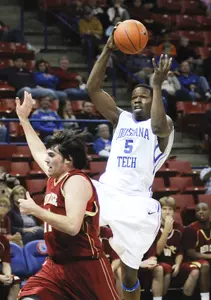 Junior Olu Ashaolu recorded a double-double in Tech's 32-point win Saturday.
