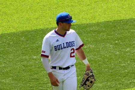 The Bulldogs beat the Blue Raiders, 15-12, in Game 2 of their C-USA 2018 series on Saturday afternoon 5May2018 at J.C. Love Field at Pat Patterson Park in Ruston, La. Tom Morris Photo/LATechSportsPix.com. c.2018. Louisiana Tech Foundation, Ruston, La. ALL RIGHT RESERVED. No downloads or screenshots allowed. Purchases can be made at www.LATechSportsPix.com. Parker Bates (2