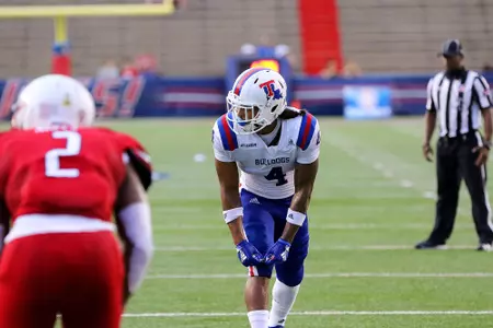 College football played at Ladd-Peebles Stadium, Mobile, Ala., 2018Sept1. TOM MORRIS Photo/LATechSportsPix.com. c.2018. Louisiana Tech University Foundation. ALL RIGHTS RESERVED. No screenshots allowed. For Editorial Use Only.