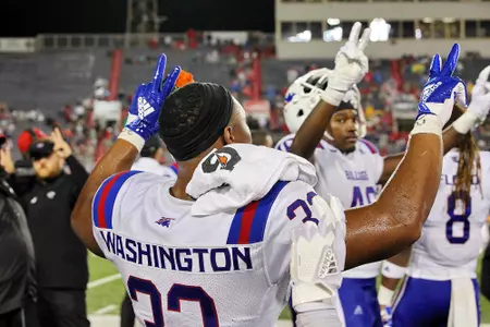College football played at Ladd-Peebles Stadium, Mobile, Ala., 2018Sept1. TOM MORRIS Photo/LATechSportsPix.com. c.2018. Louisiana Tech University Foundation. ALL RIGHTS RESERVED. No screenshots allowed. For Editorial Use Only.
