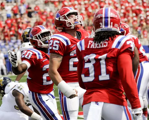 Bulldog Football vs FIU, Saturday, 9/26/2015, Ruston, LA, photo by Donny J Crowe, Copyright:Louisiana Tech University.All Rights Reserved.(dcrowe@latech.edu) 318-257-4854