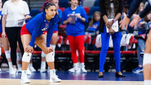 The Liberty University Women’s Volleyball team takes on the Louisiana Tech Bulldogs at Liberty Arena on November 2, 2023. (Photo by: Matt Reynolds)