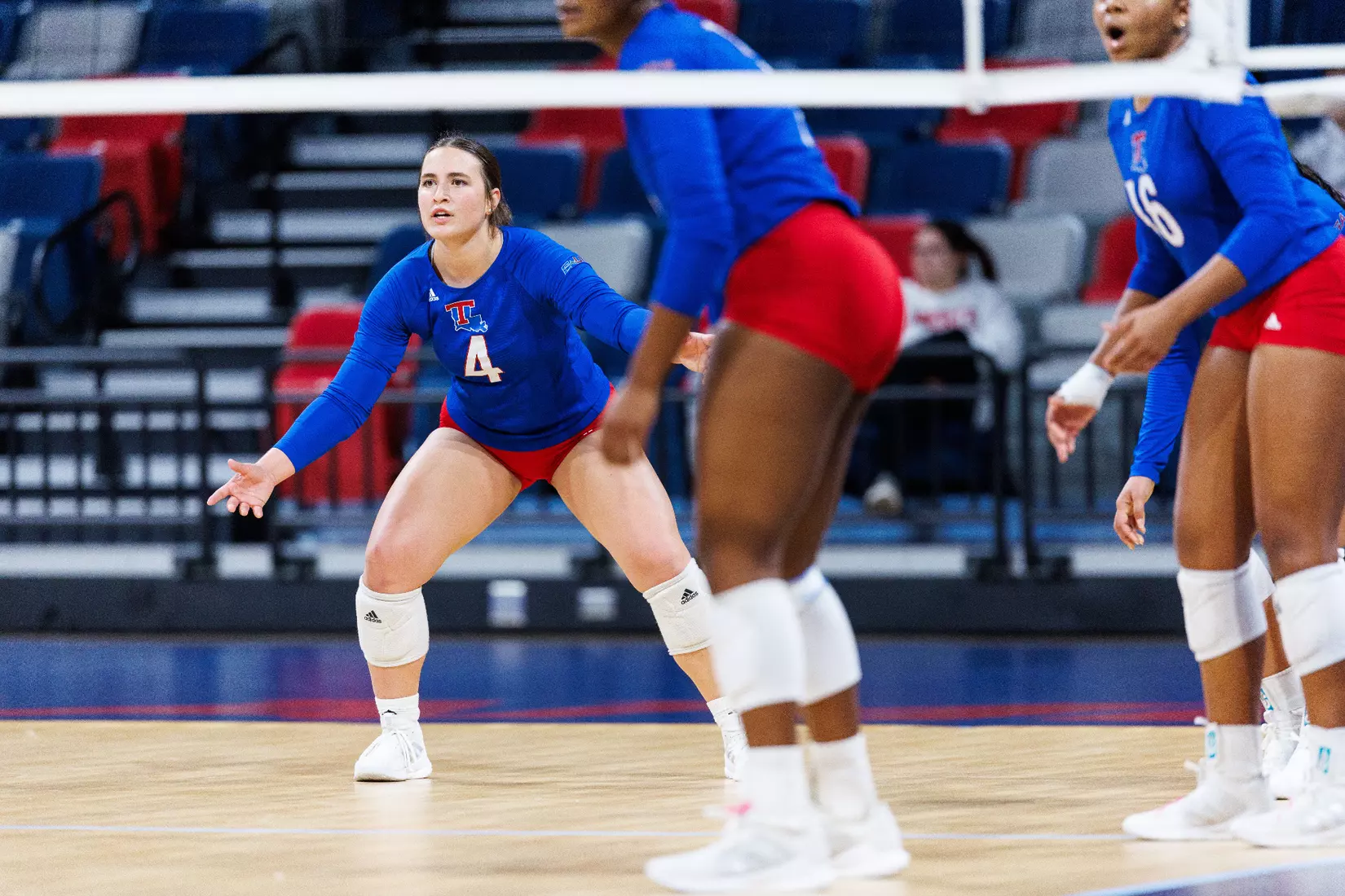 The Liberty University Women’s Volleyball team takes on the Louisiana Tech Bulldogs at Liberty Arena on November 2, 2023. (Photo by: Matt Reynolds)