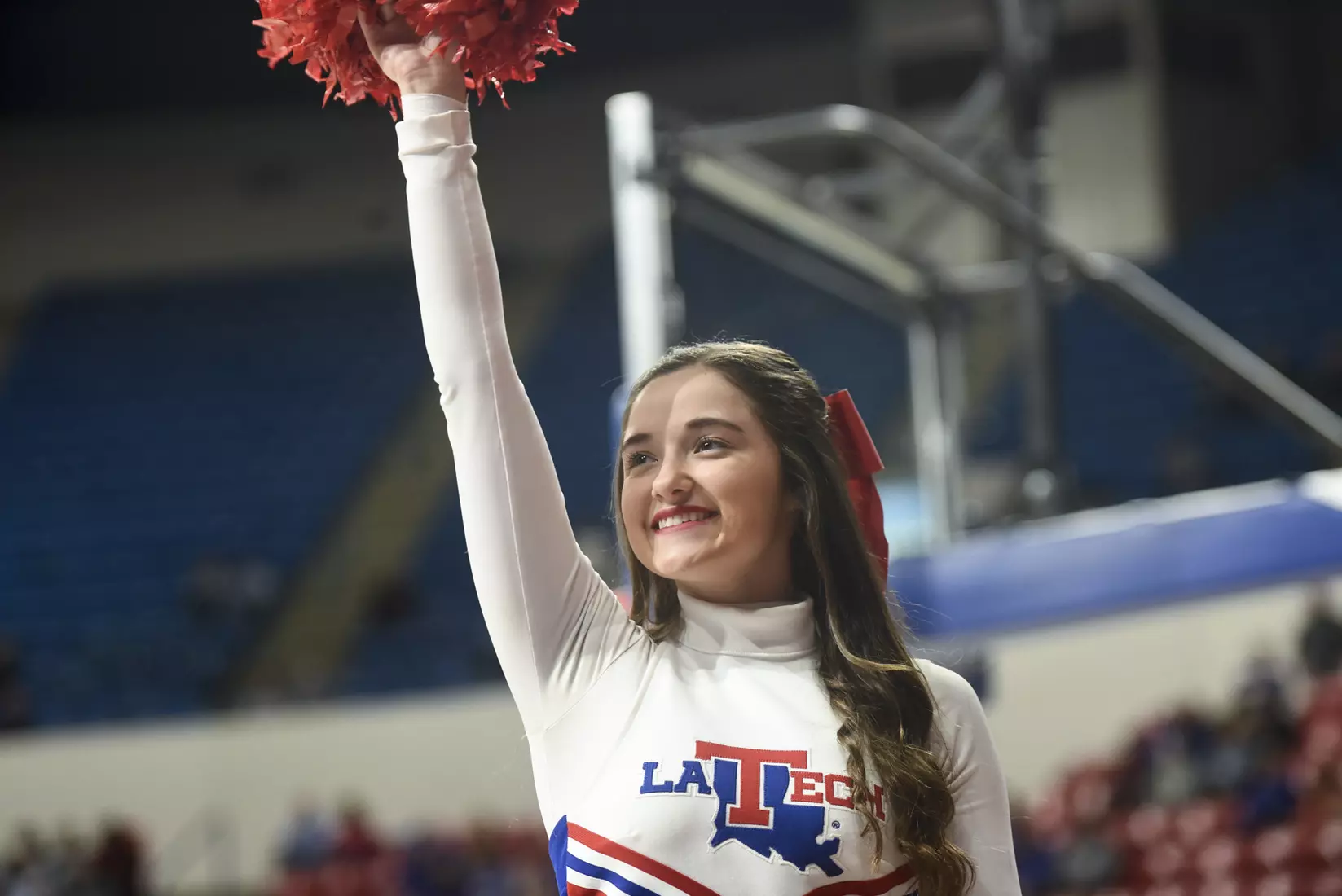 Cheerleaders, Bulldog Basketball vs Charlotte , Thomas Assembly Center, photo by:Donny J. Crowe