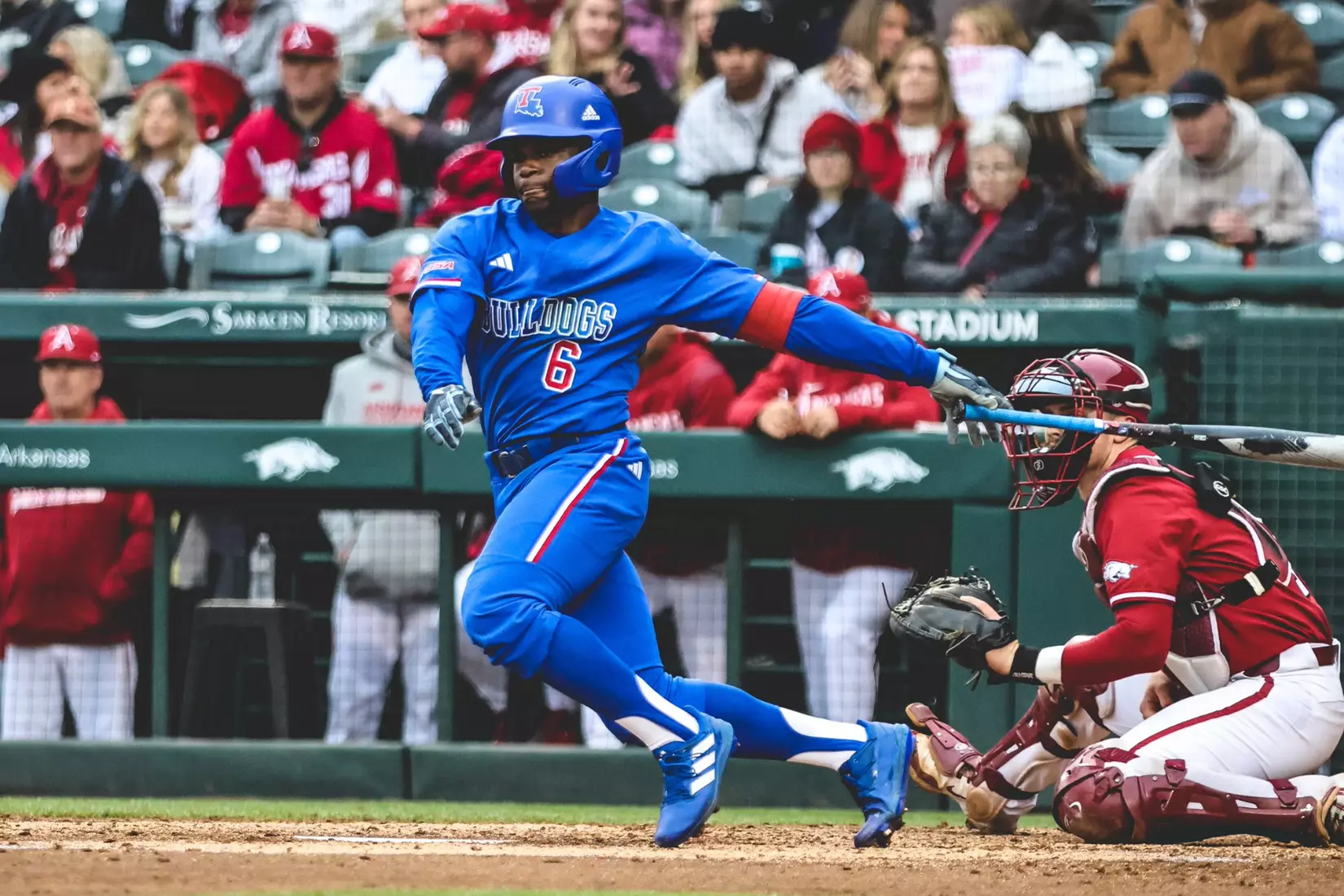 Bulldogs fall 6-1 to Razorbacks in game two of series