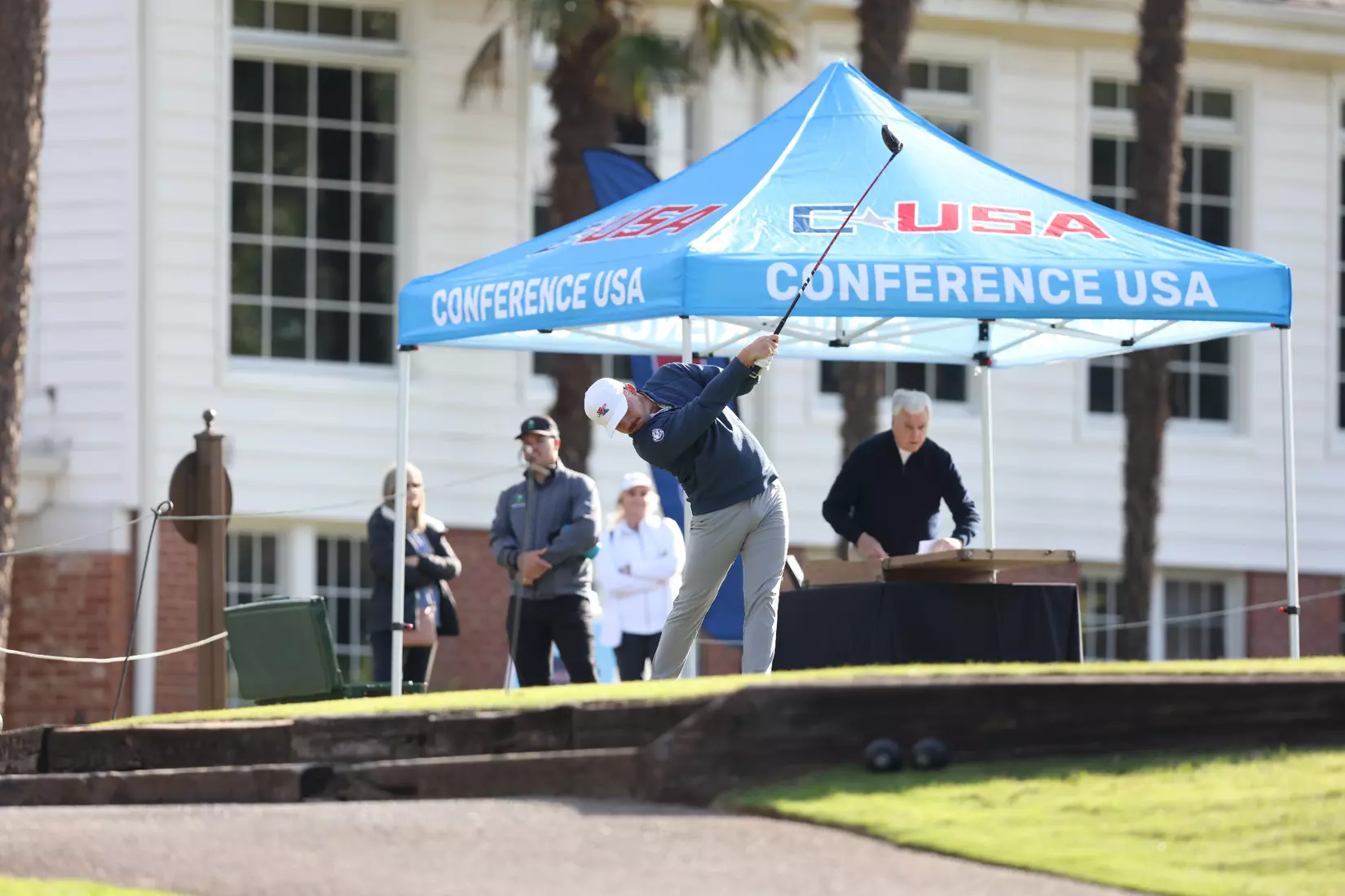 Round 1 of 2023 C-USA Men's Golf Championship Photo credit -- John Bunch, Conference USA