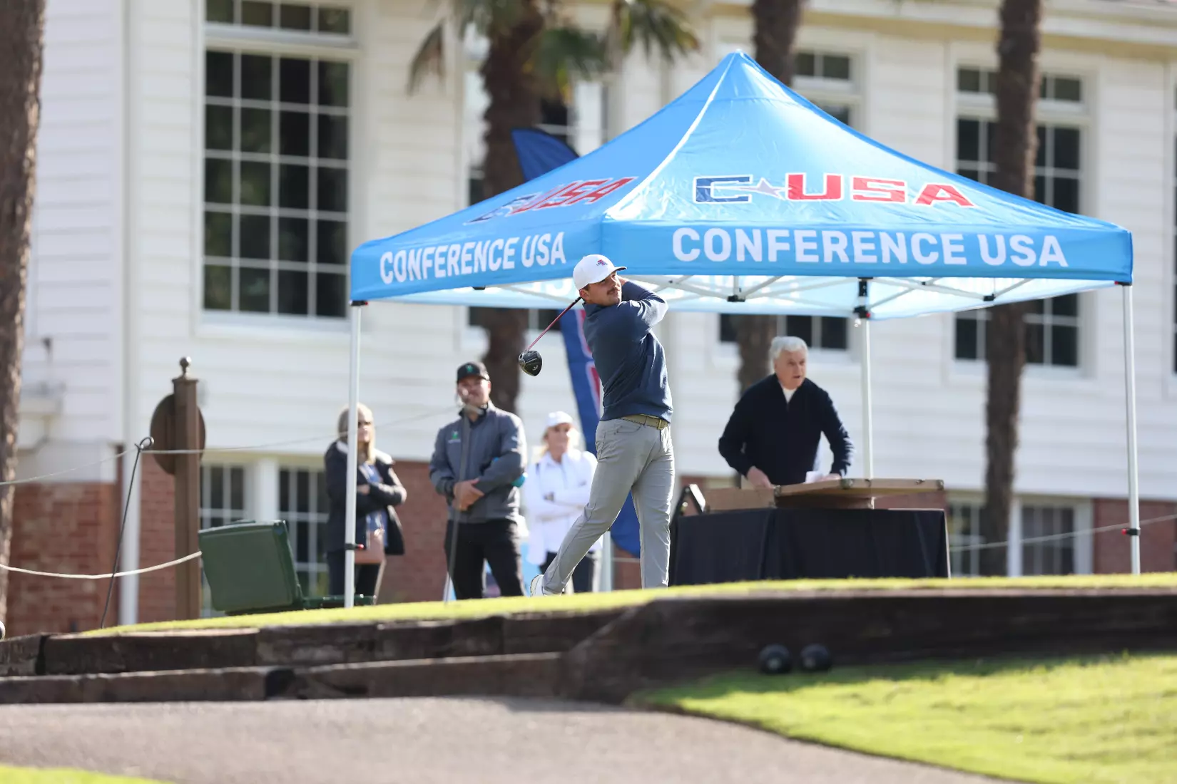 Round 1 of 2023 C-USA Men's Golf Championship Photo credit -- John Bunch, Conference USA