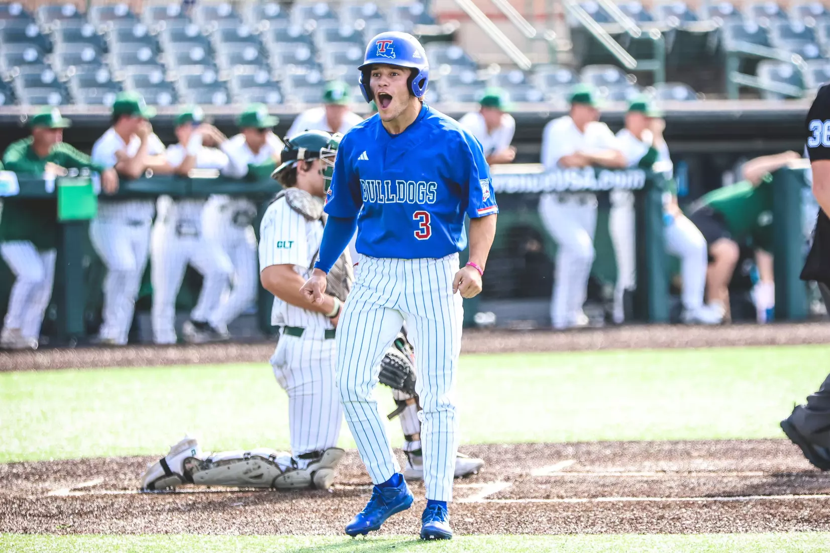 Bulldogs open C-USA Baseball Championship with 13-8 win over the 49ers