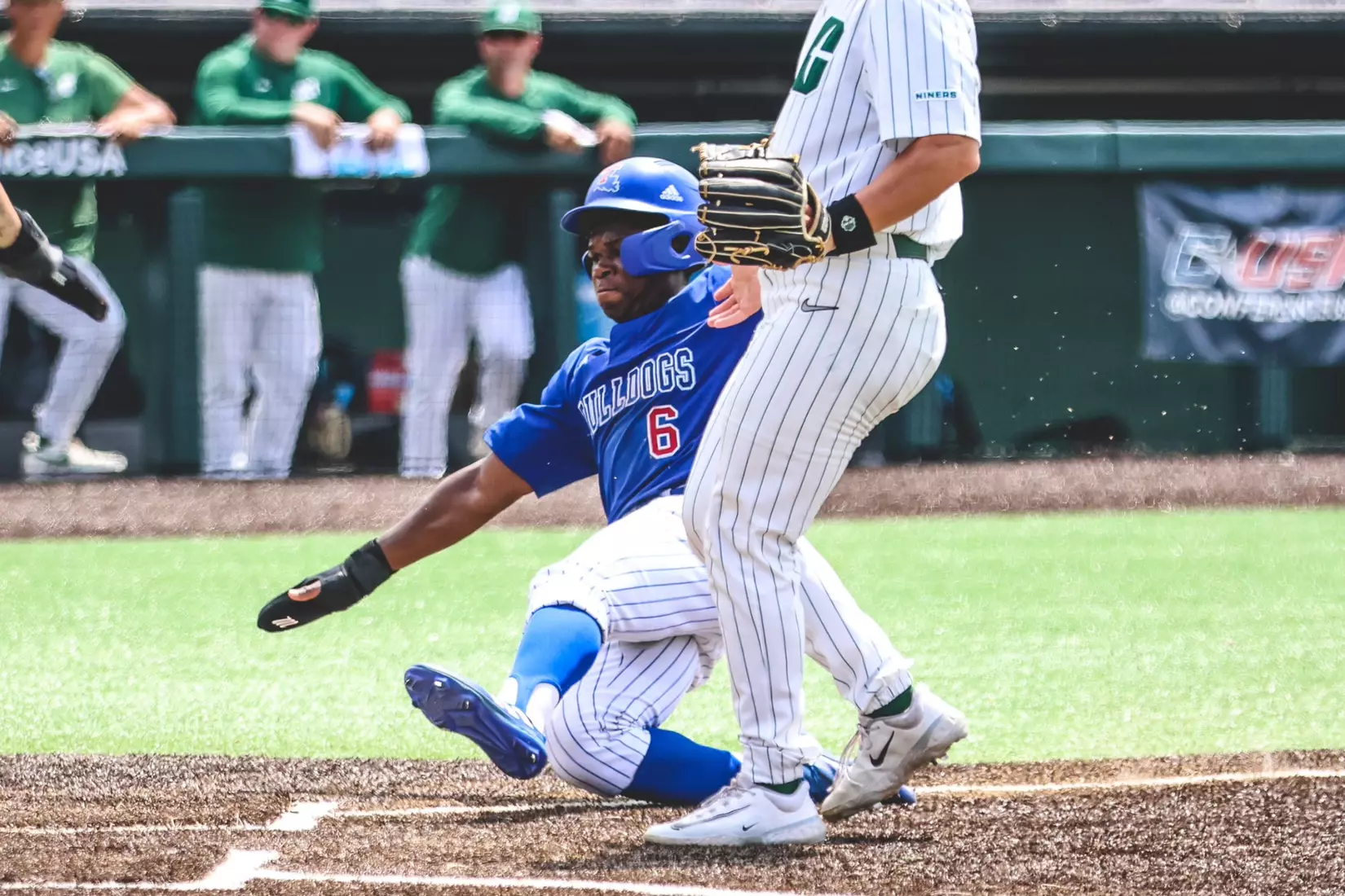 Bulldogs open C-USA Baseball Championship with 13-8 win over the 49ers