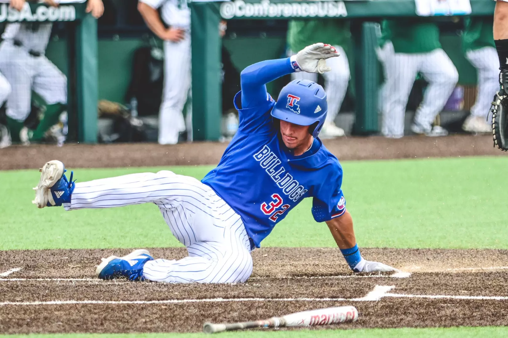 Bulldogs open C-USA Baseball Championship with 13-8 win over the 49ers