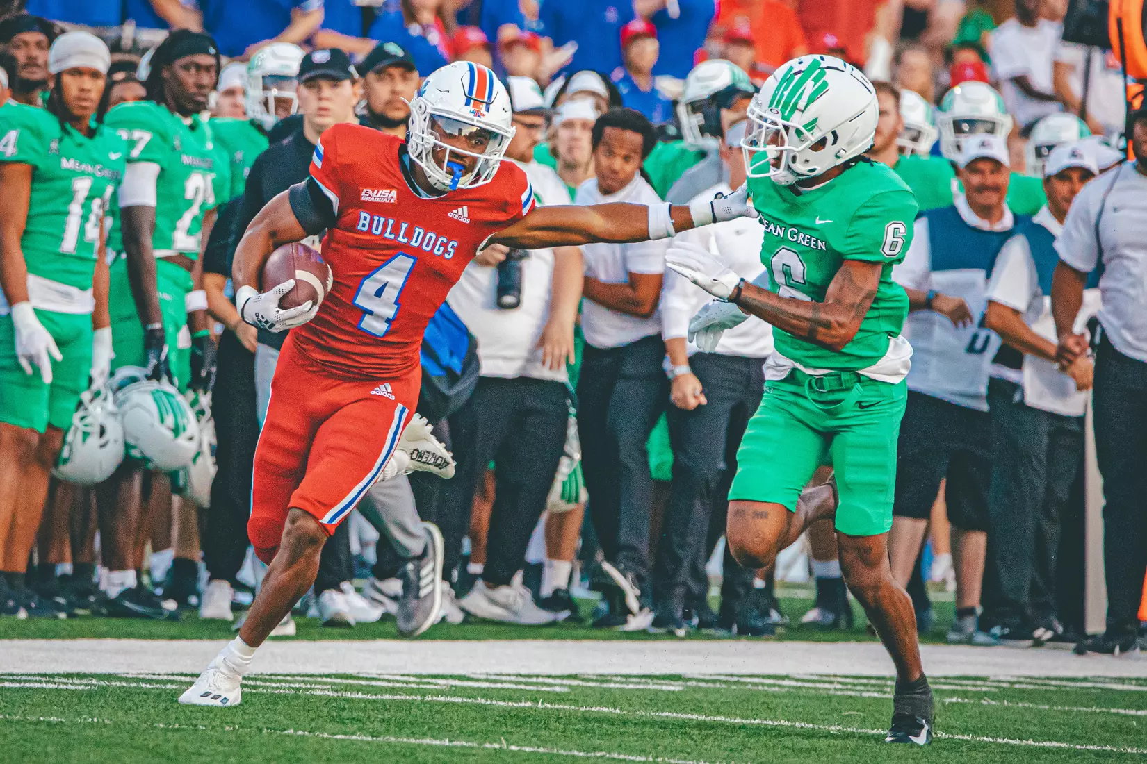 Bulldogs battle Mean Green in Red Out game