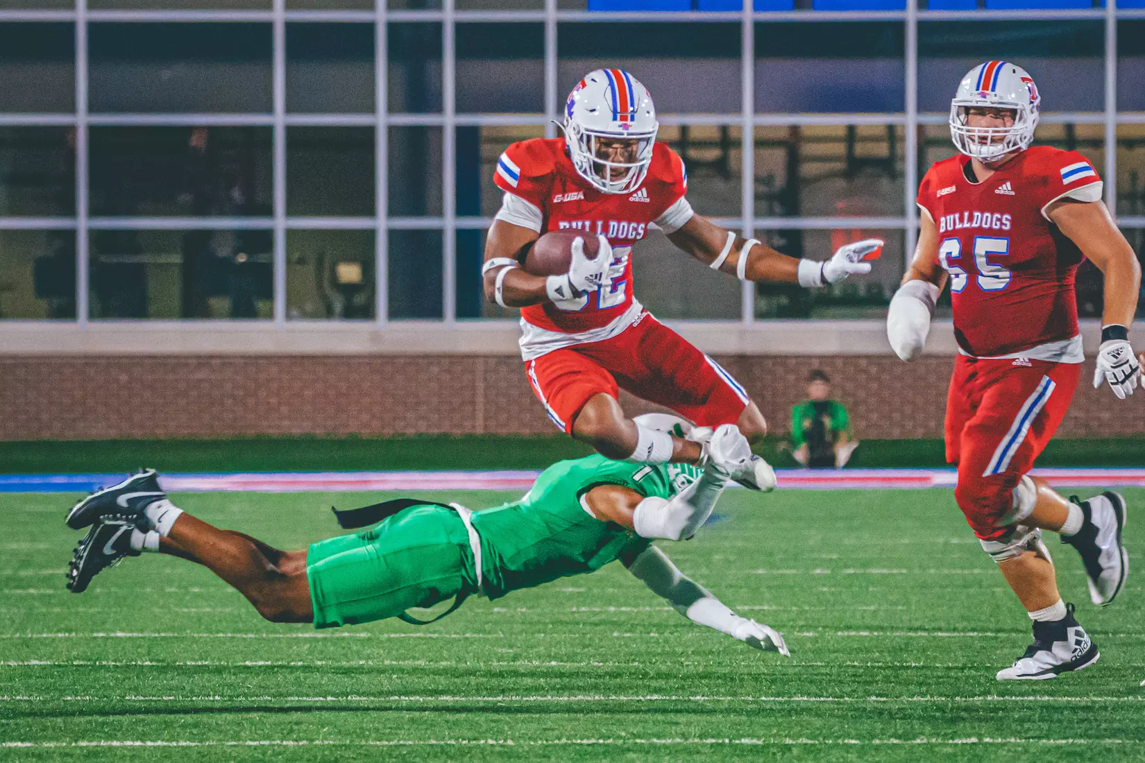 Bulldogs battle Mean Green in Red Out game