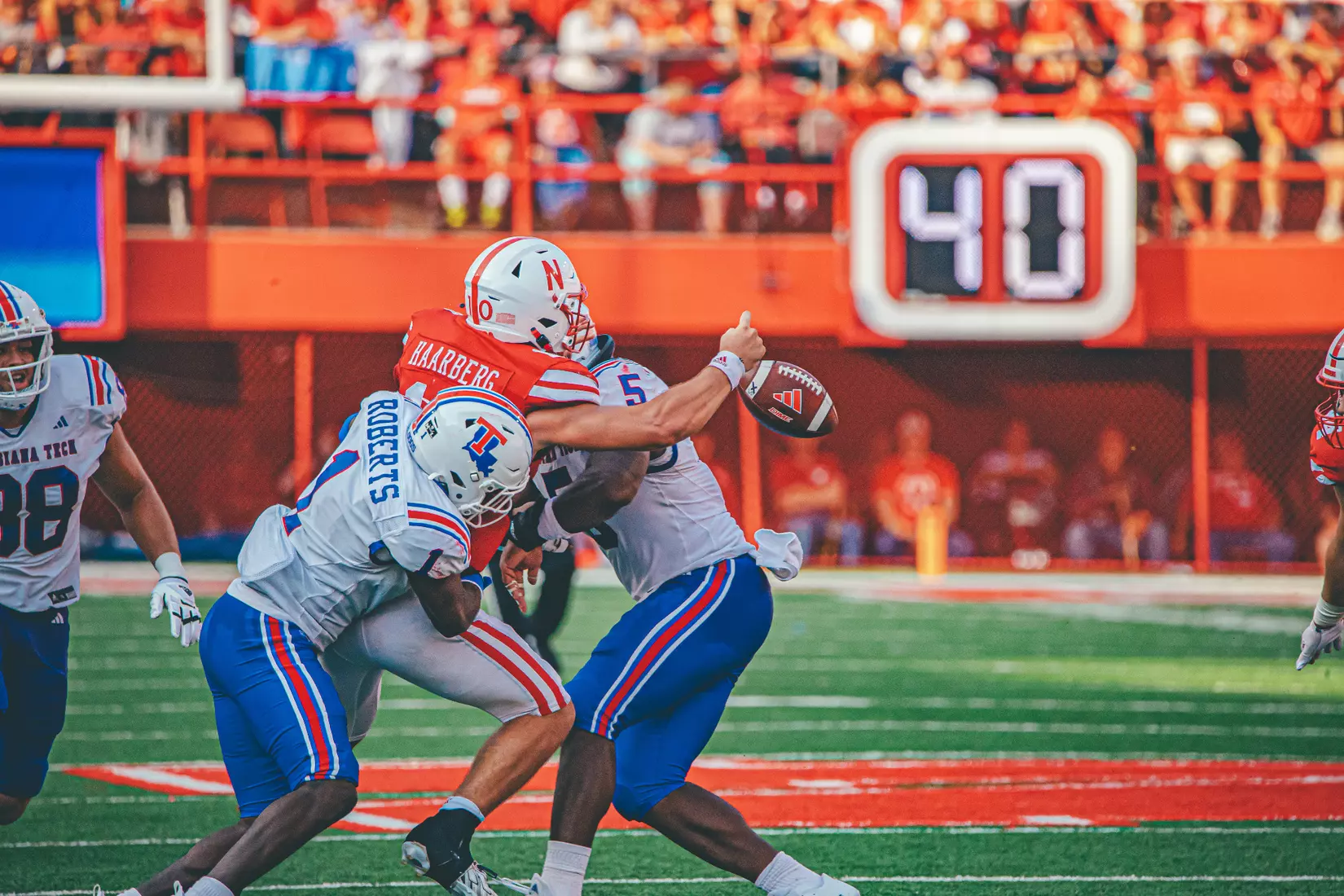 Bulldogs battle Cornhuskers in Lincoln