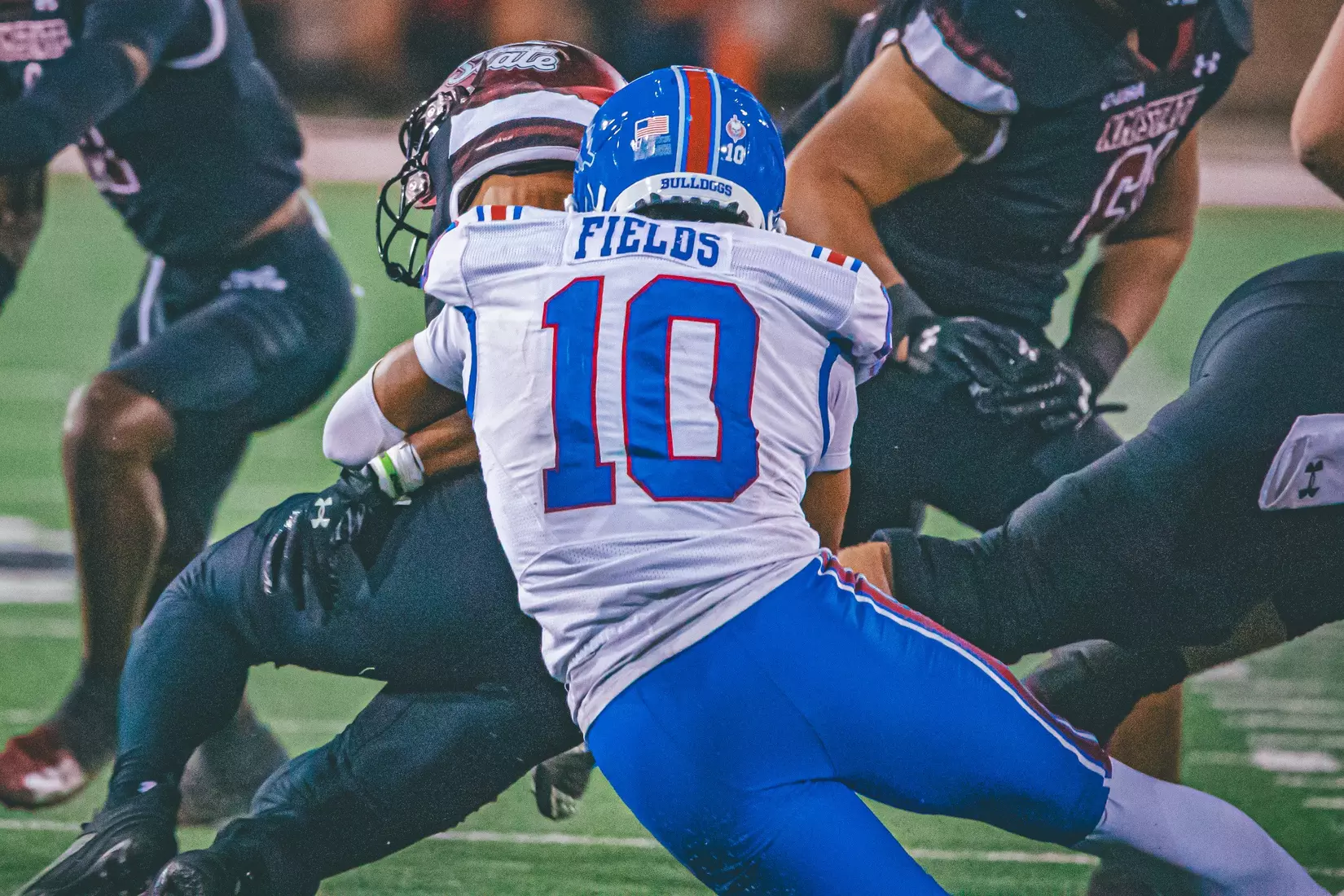 Bulldogs battled the Aggies in Las Cruces