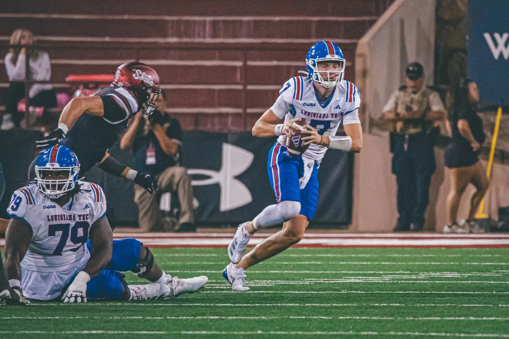Bulldogs battled the Aggies in Las Cruces