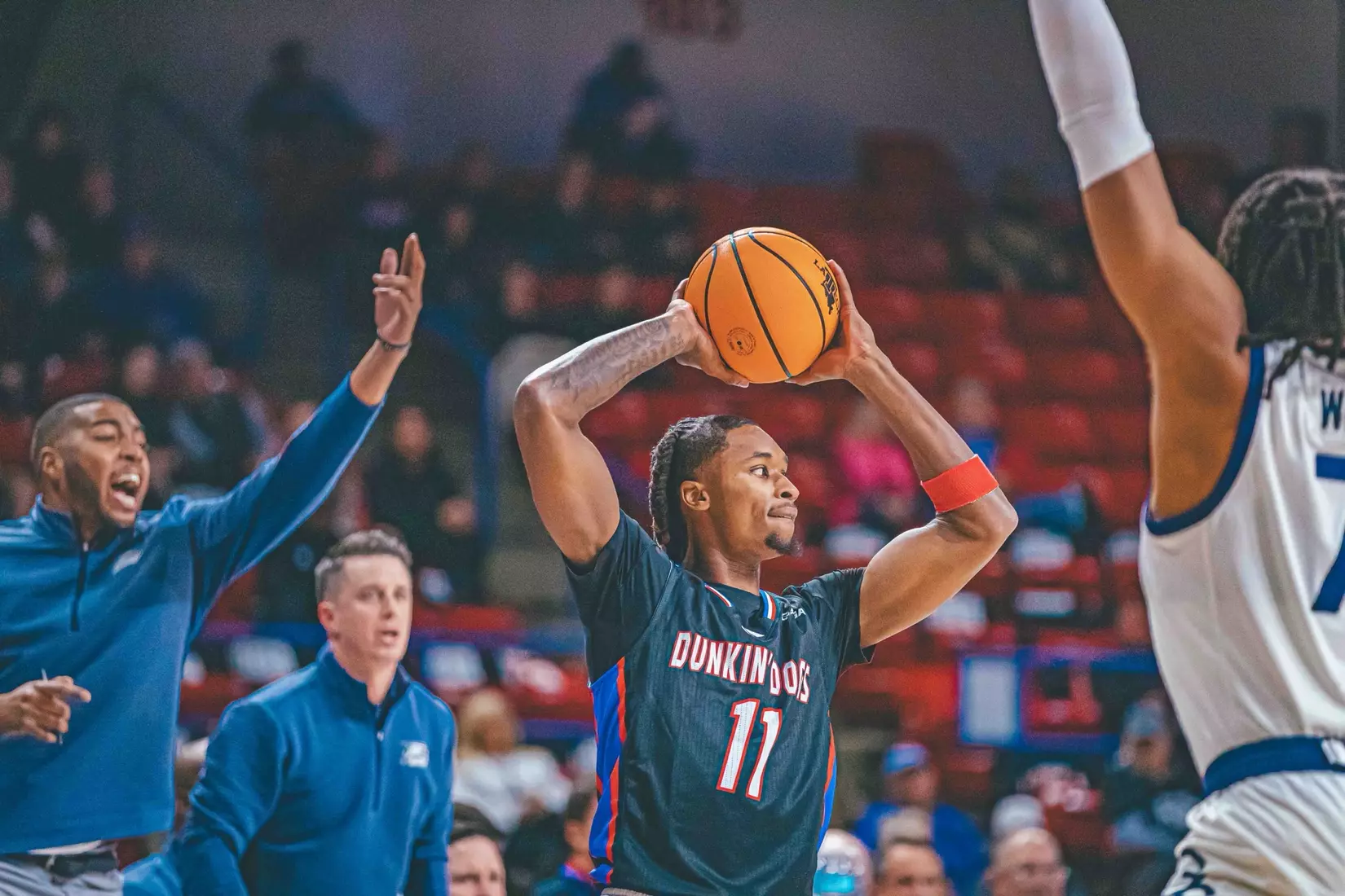 Bulldogs run away from Eagles in 77-63 victory