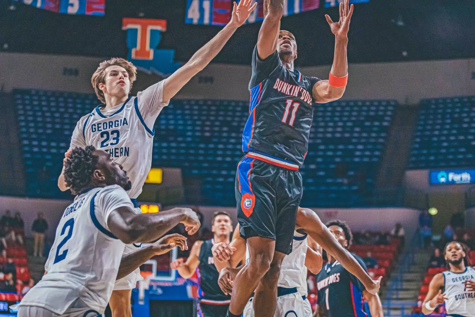 Bulldogs run away from Eagles in 77-63 victory