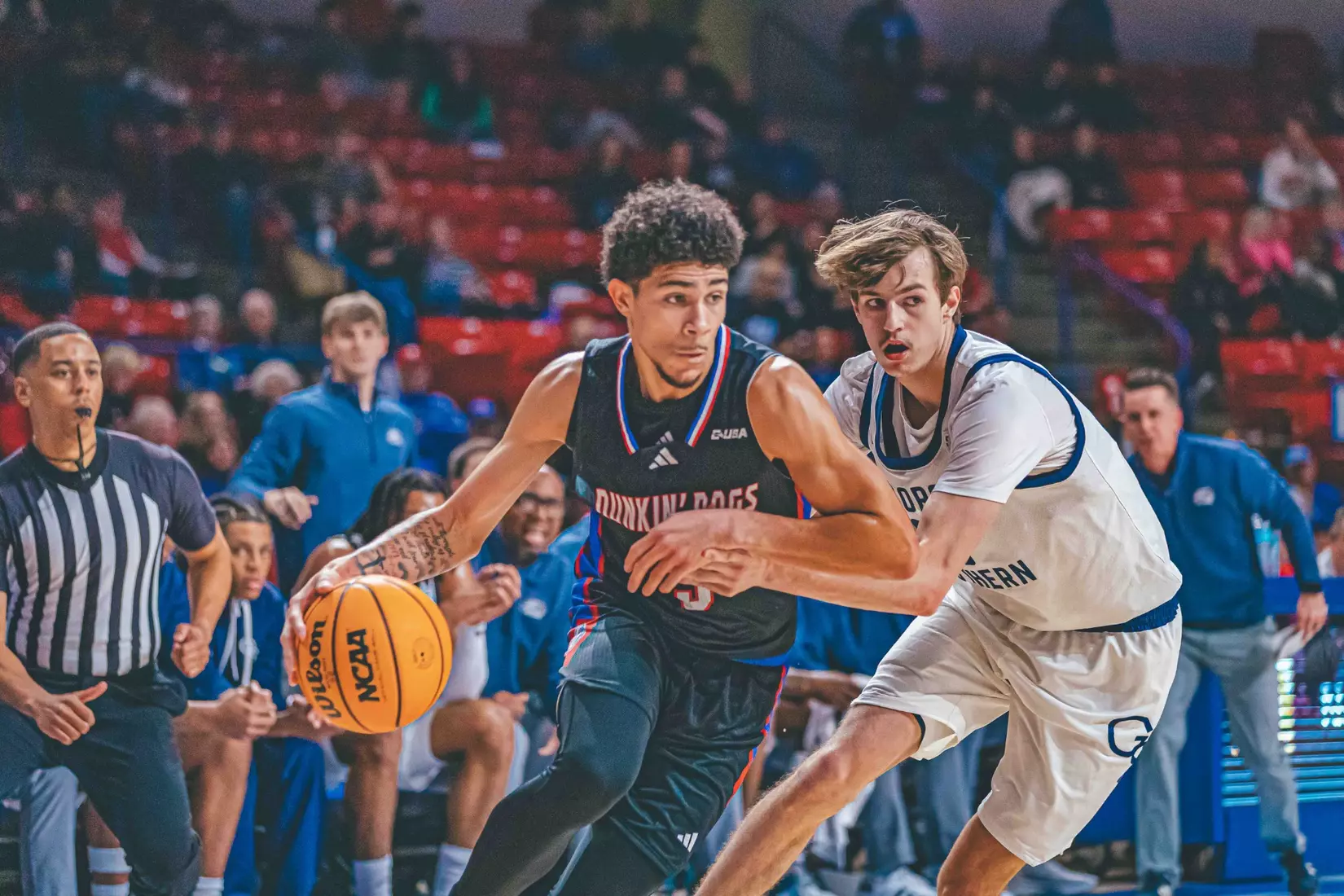 Bulldogs run away from Eagles in 77-63 victory