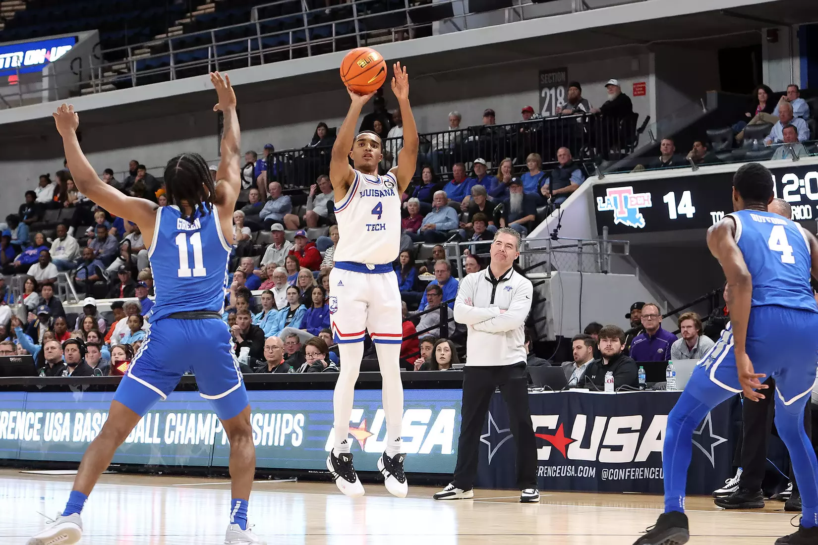 March 13, 2024: 2024 Conference USA Men's Basketball Championship - Middle Tennessee Blue Raiders vs Louisiana Tech Bulldogs
