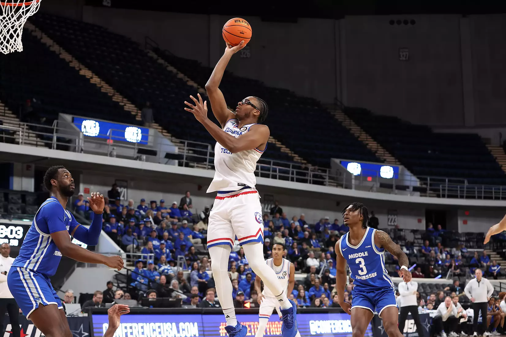 March 13, 2024: 2024 Conference USA Men's Basketball Championship - Middle Tennessee Blue Raiders vs Louisiana Tech Bulldogs