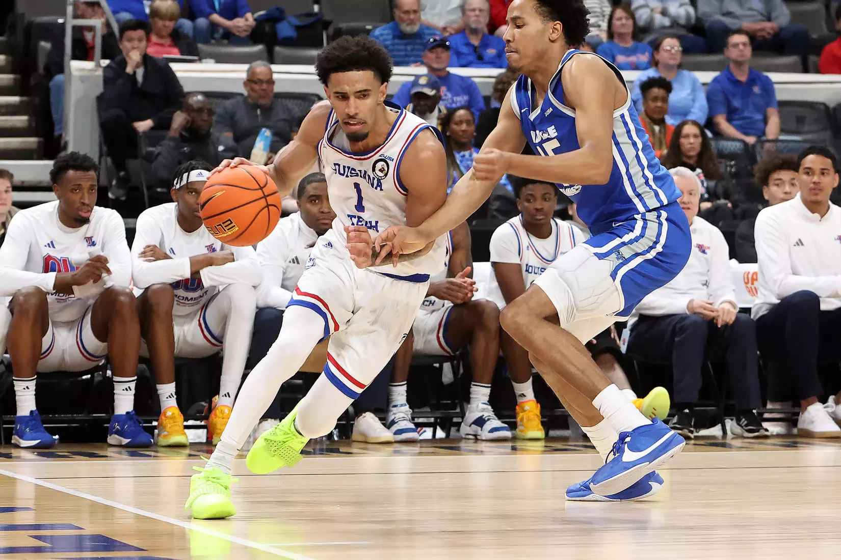 March 13, 2024: 2024 Conference USA Men's Basketball Championship - Middle Tennessee Blue Raiders vs Louisiana Tech Bulldogs