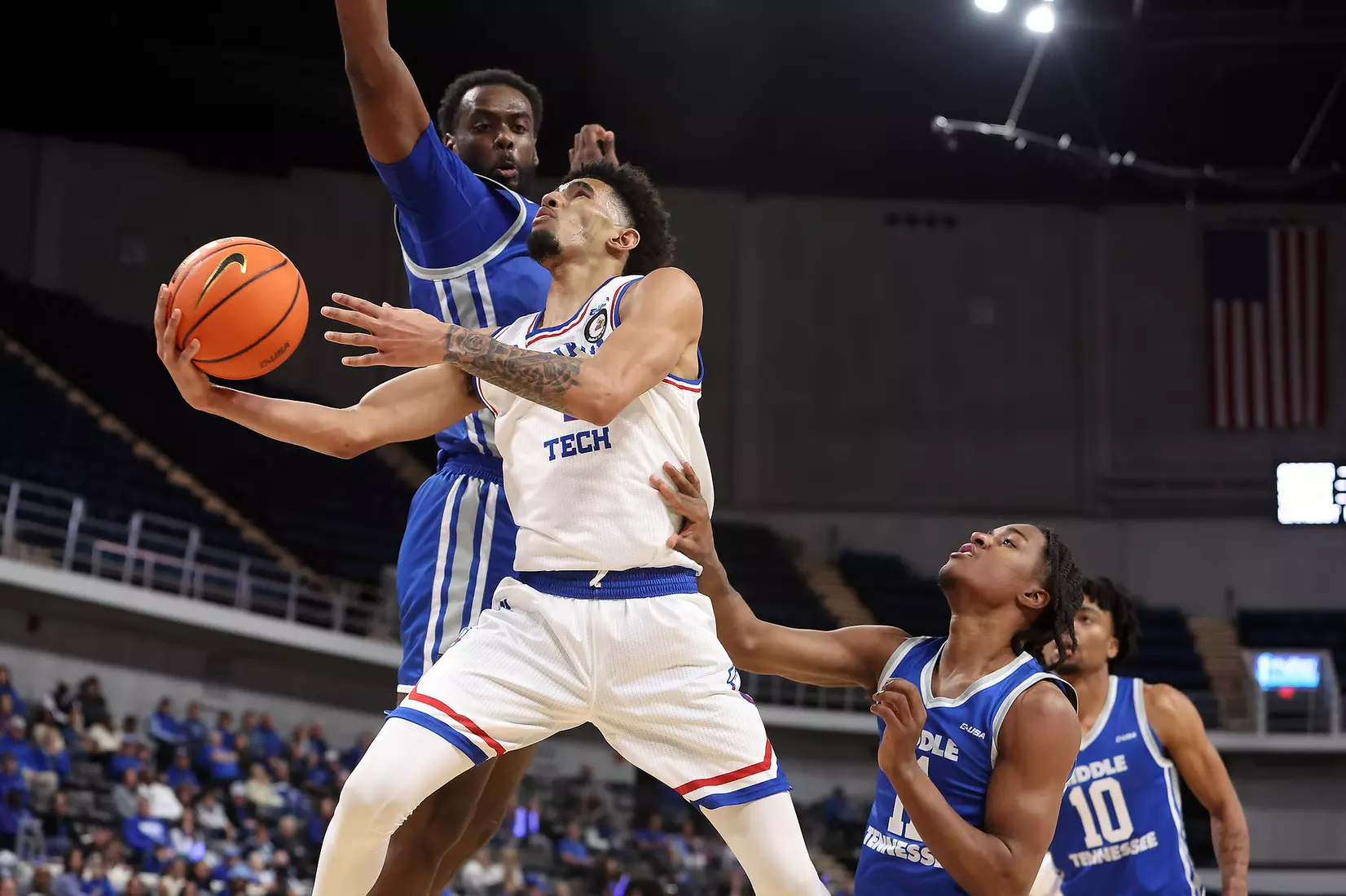 March 13, 2024: 2024 Conference USA Men's Basketball Championship - Middle Tennessee Blue Raiders vs Louisiana Tech Bulldogs