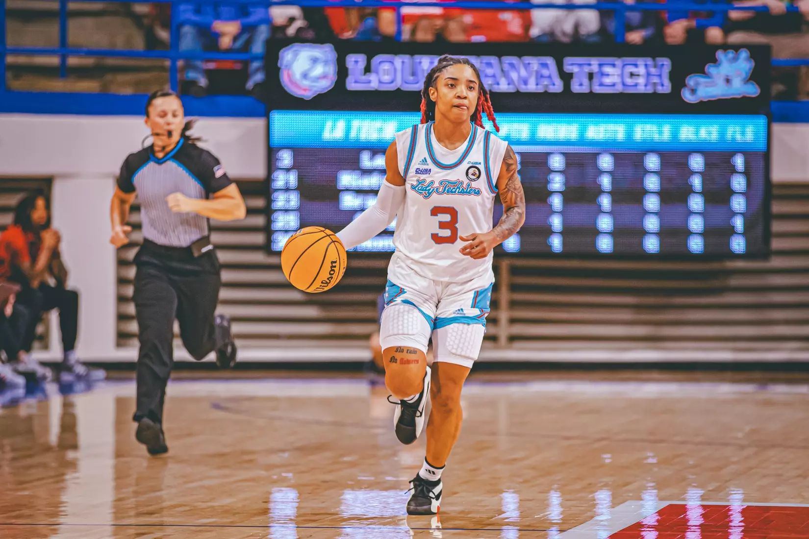 Fourth quarter surge propels Lady Techsters over Gamecocks, 80-73