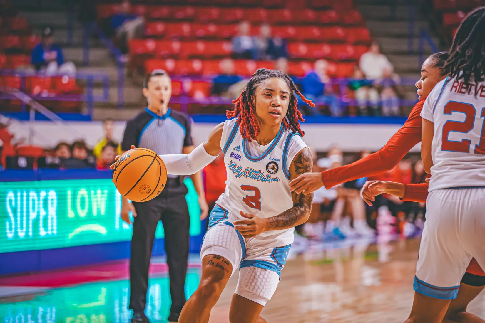 Fourth quarter surge propels Lady Techsters over Gamecocks, 80-73