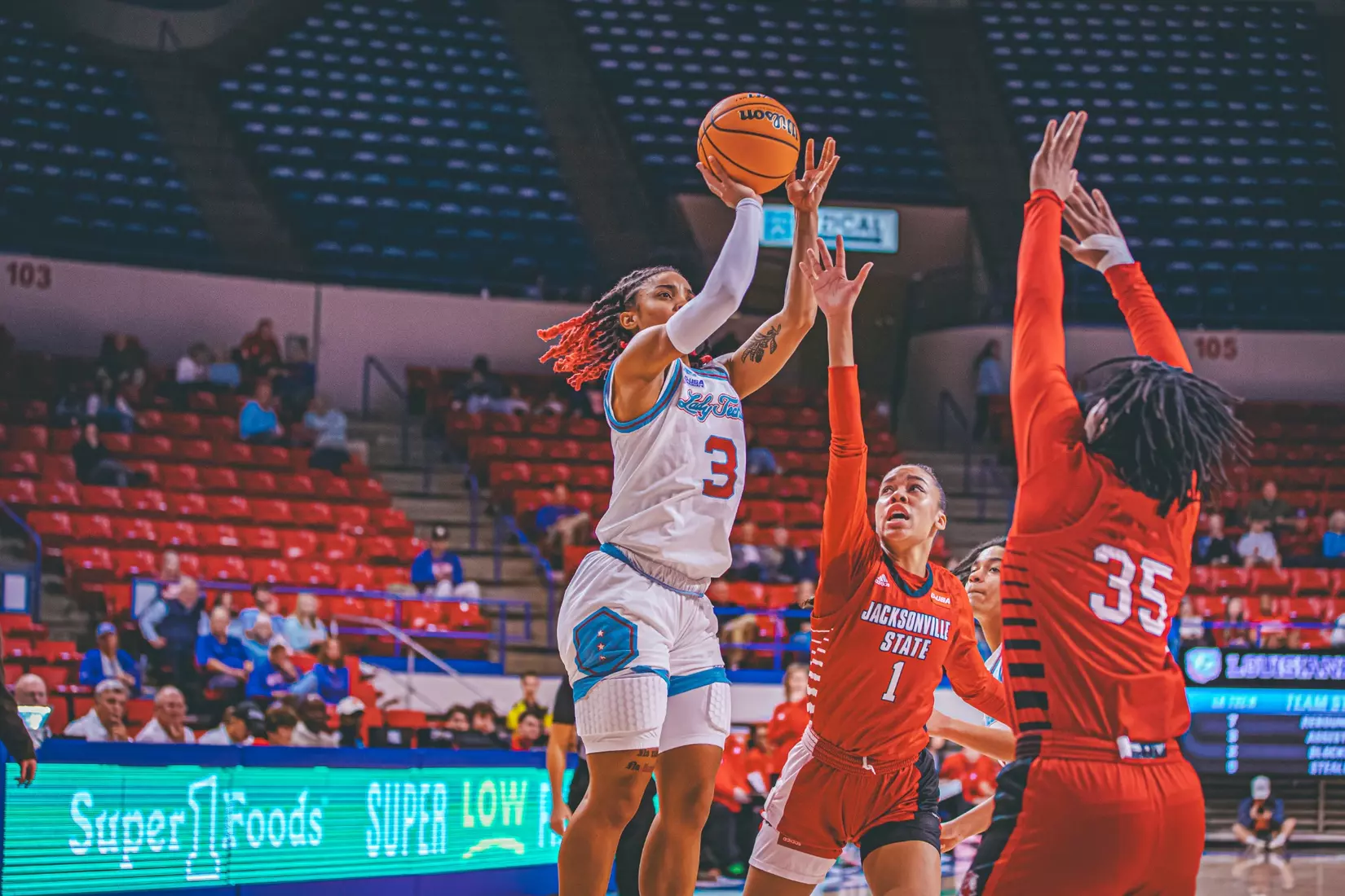 Fourth quarter surge propels Lady Techsters over Gamecocks, 80-73