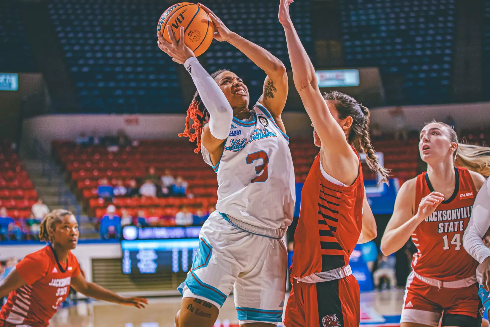Fourth quarter surge propels Lady Techsters over Gamecocks, 80-73