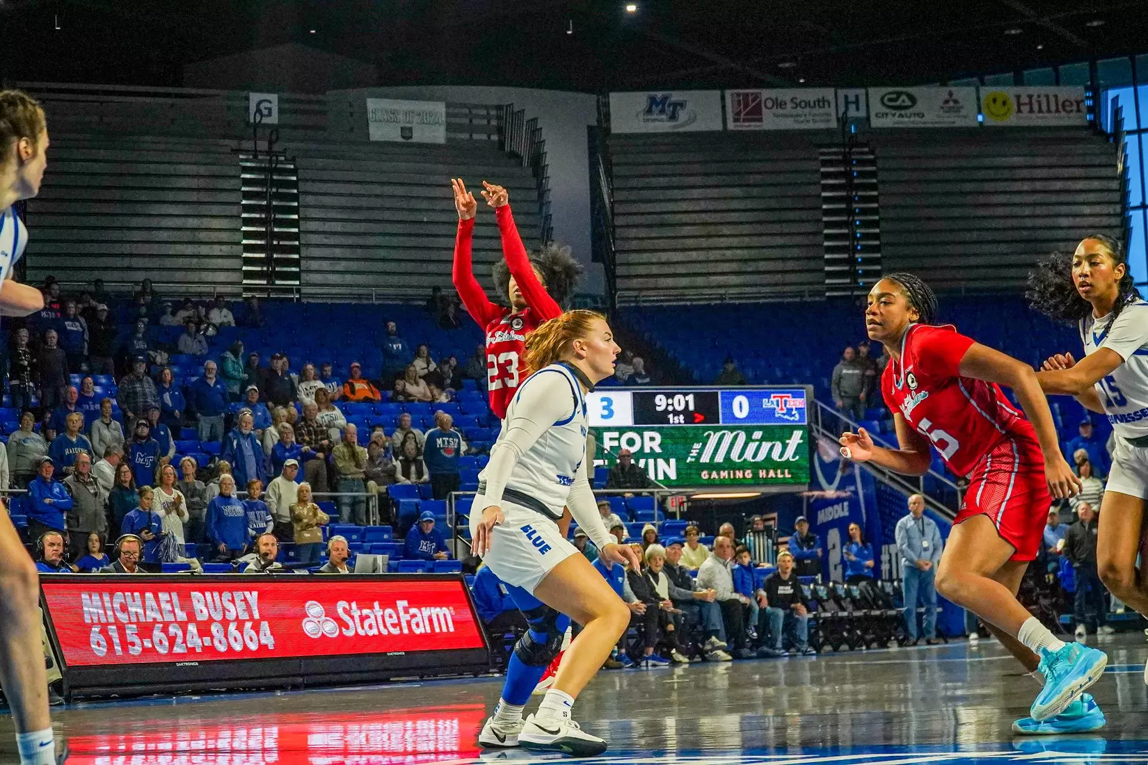 Lady Techsters fall to Middle Tennessee, 61-43