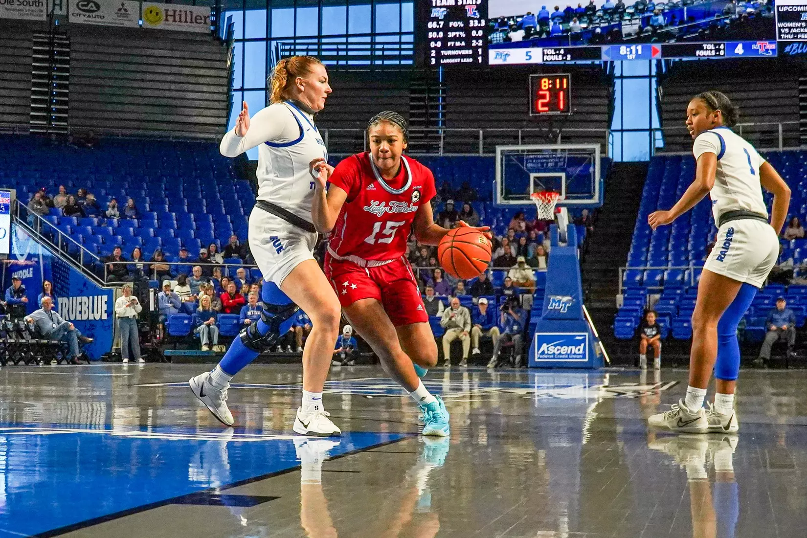 Lady Techsters fall to Middle Tennessee, 61-43