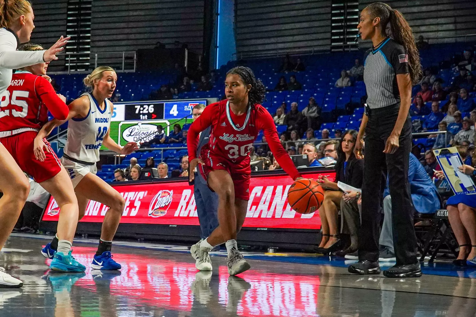 Lady Techsters fall to Middle Tennessee, 61-43